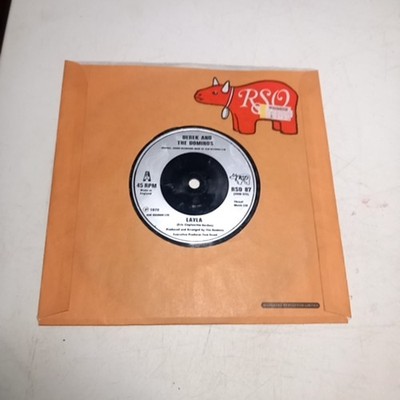 Derek And The Dominos Layla Eric Clapton Wonderful Tonight 45 RPM Vinyl 7 Inch