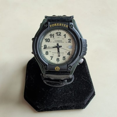 Casio FT500W Forester Watch Green Nylon Strap Date 100 Meter WR New Batteries