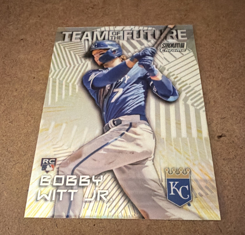 Topps 2022 Stadium Club Chrome Bobby Witt Jr. Royals Team of Future TOF-7 RC