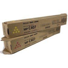 Lot of 2 Ricoh Savin Lanier MP C407 Magenta Yellow Toner 842209 842210 - New