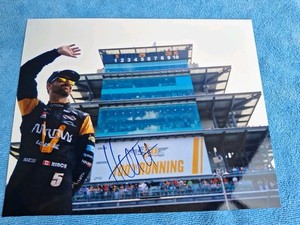 Authentic JAMES HINCHCLIFFE Signed PAGODA 8X10 INDYCAR INDIANAPOLIS 500 