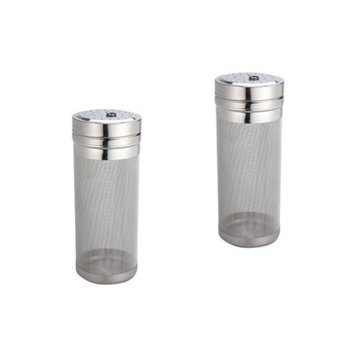 2 Pieces Abseihlöffel Seiher Sieb Edelstahl Weinfilter Trichter Mit