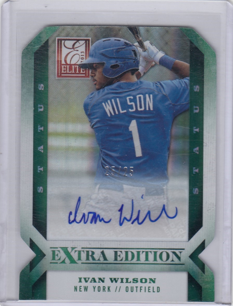 2013 Ivan Wilson Elite Extra STATUS ROOKIE AUTO 25/25 /25 - #27 NY Yankees RC