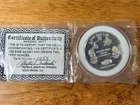 1997 Masonic Unity Silver Round 2 oz .999 Fine Silver w/ COA – Jacksonville FL
