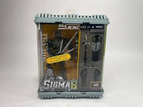 G.I. Joe Sigma 6 Snake Eyes With Ninja Armor NEW OPEN BOX