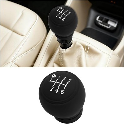 Car Gear Shift Knob Cover, 6-Speed Anti-Slip Silicone Vehi Color: 6-Speed Left