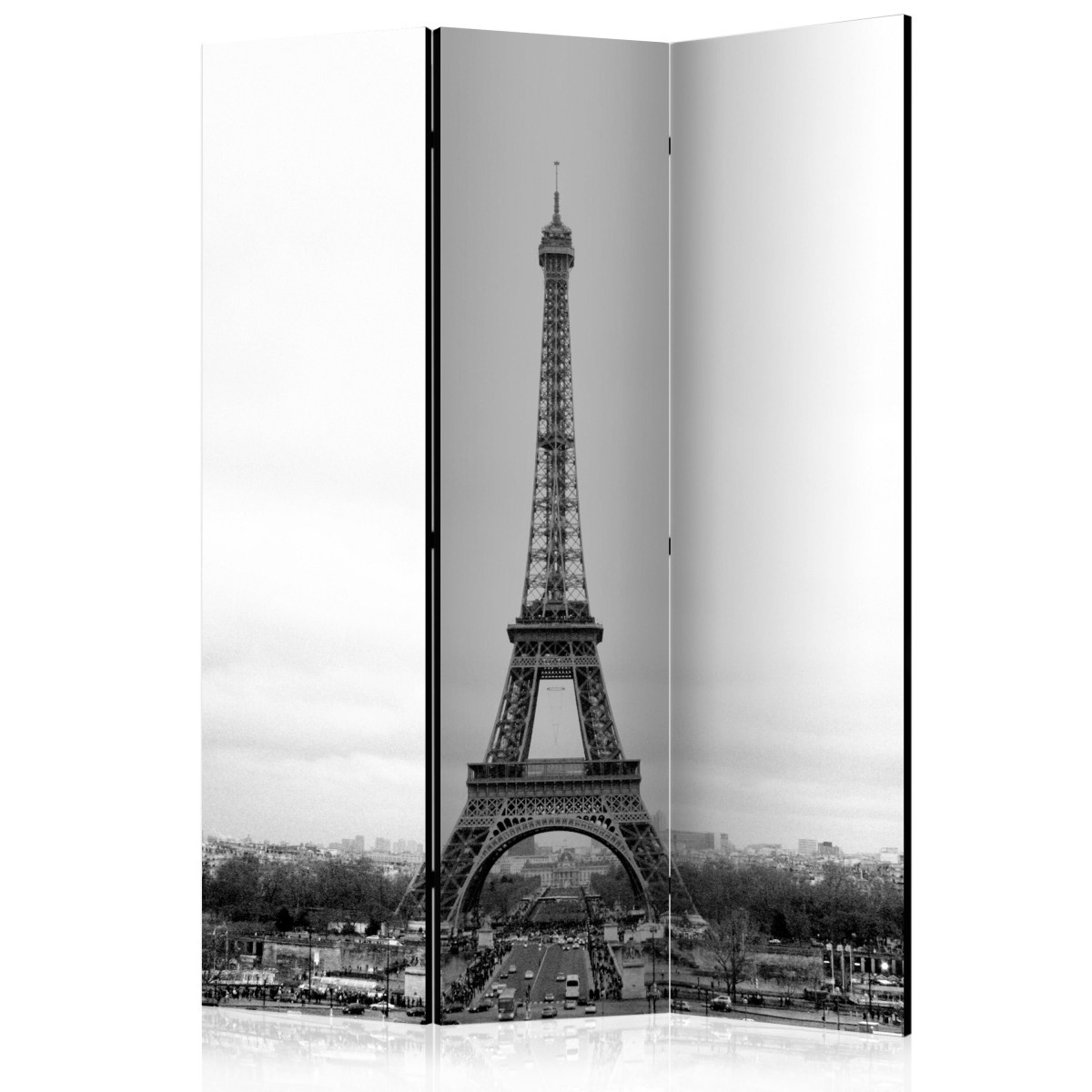 Paravent 3 volets de qualité galerie d'art Paris Black & White Photography 135x172cm