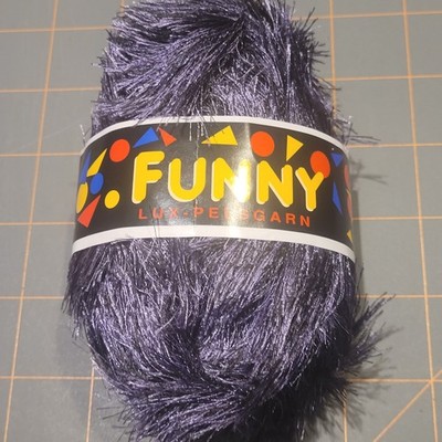 SANDNES GARN FUNNY PELSGARN EYELASH YARN #4295 PURPLE VINTAGE COMBINE SHIP