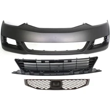 Bumper Grille Kit For 2009-2011 Honda Civic Coupe Front Center Textured Black
