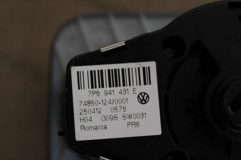 INTERRUPTOR DE CONTROL DE FAROS DE LUZ VOLKSWAGEN TOUAREG 2011 2012 2013 2014 7P6941431E Foto 3 de 4