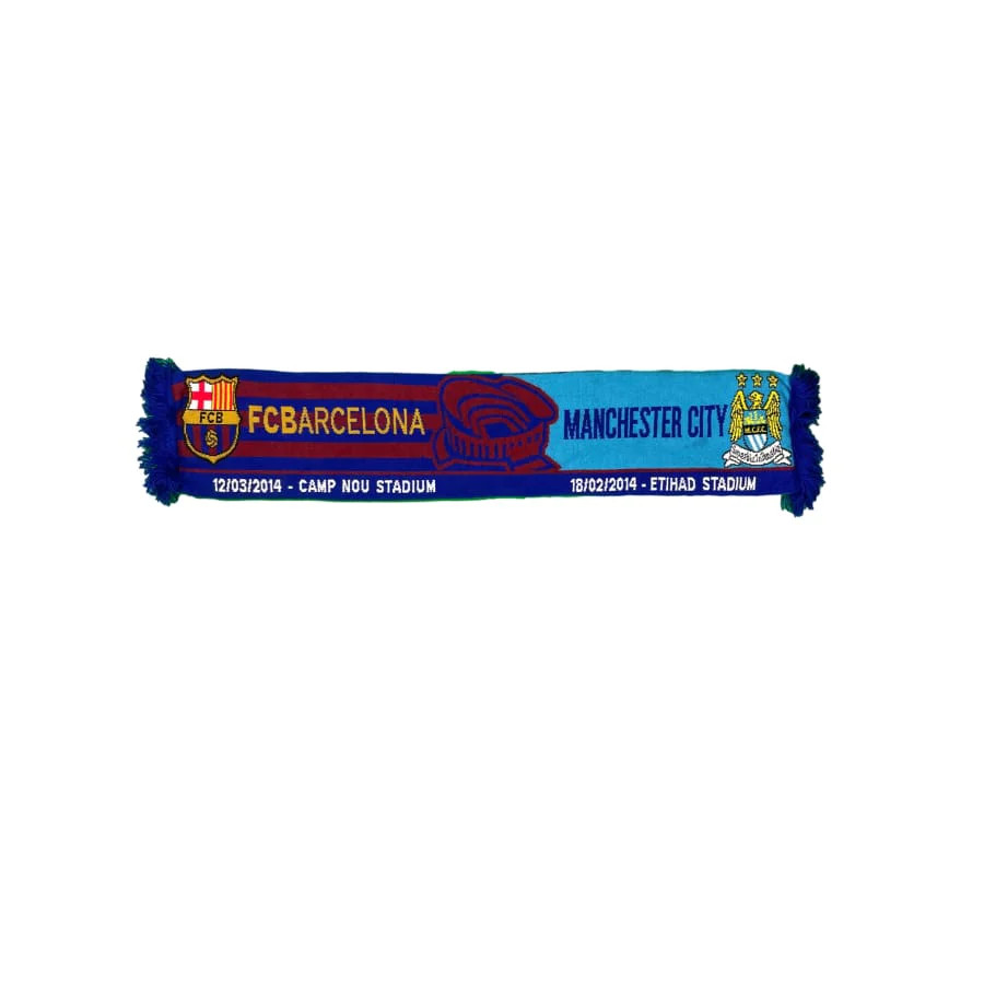 Echarpe de football vintage FC Barcelone - Manchester City s