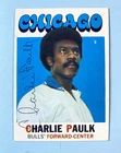 1971-72 Topps Basketball #102 Charlie Paulk Autographed Card / Period Signed RC