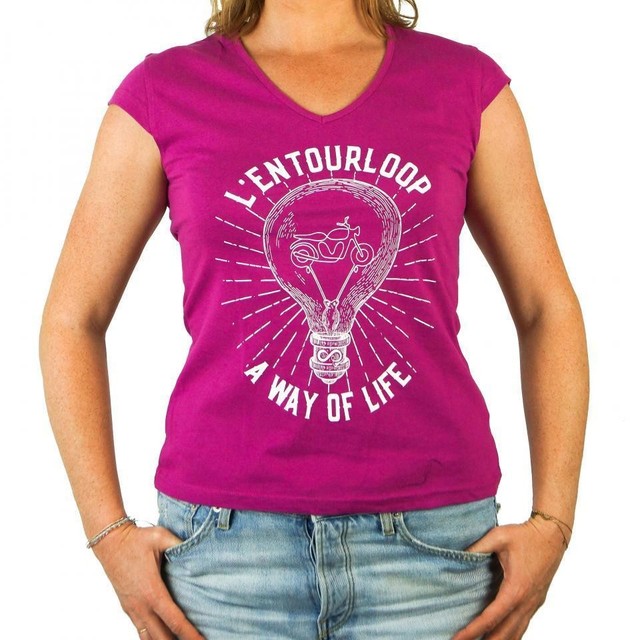 T-Shirt L Entourloop Motorcycle pour Femme L Entourloop Motorcycle Taille L Lady