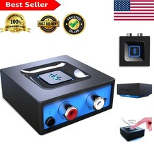 Black Bluetooth Receiver for Seamless Music Streaming from Smartphones tablets