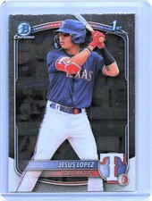 2025 Bowman #BCP-88 Jesus Lopez Chrome Baseball Card - Texas Rangers Prospects