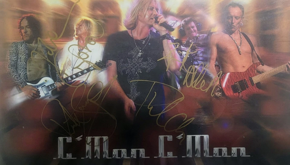 Def Leppard C,mon C,mon "UK Tour Edition" Fully Signed LP Picture Disk Record  - Image 4 of 4