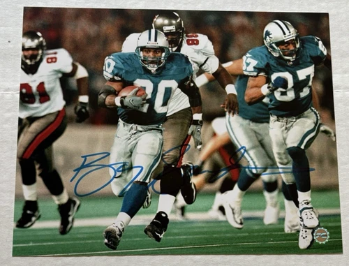 Barry Sanders Signed AUTOGRAPHED 8x10 Photo COA PC486856 AUTO