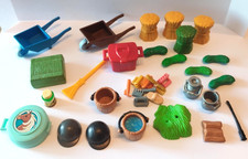 PLAYMOBIL  lot accessoires ferme nourriture animaux  équitation chevaux