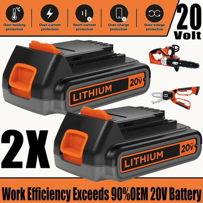 #ad #ad 2PACK 20V Lithium ion 1.5Ah Battery for BLACK DECKER 20 Volt LBXR20 LBX20 LB20 $29.00
