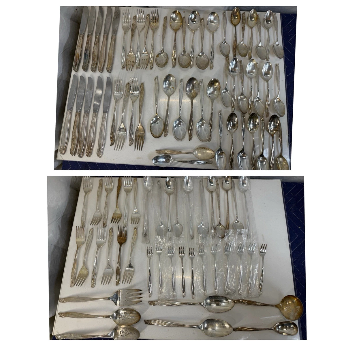 International Silver Flatware-Set Antique US Silver-Plated