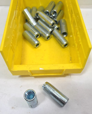 Lot of 18 , 5/8''-11 Drop-In Anchor Zinc Plated 2'' Length
