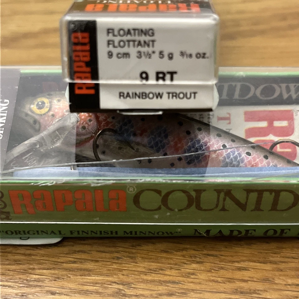 Rapala Floating Flottant 9 RT Rainbow Trout ungefischt 9 cm 5 g Made in  Finland - Bild 2 von 4