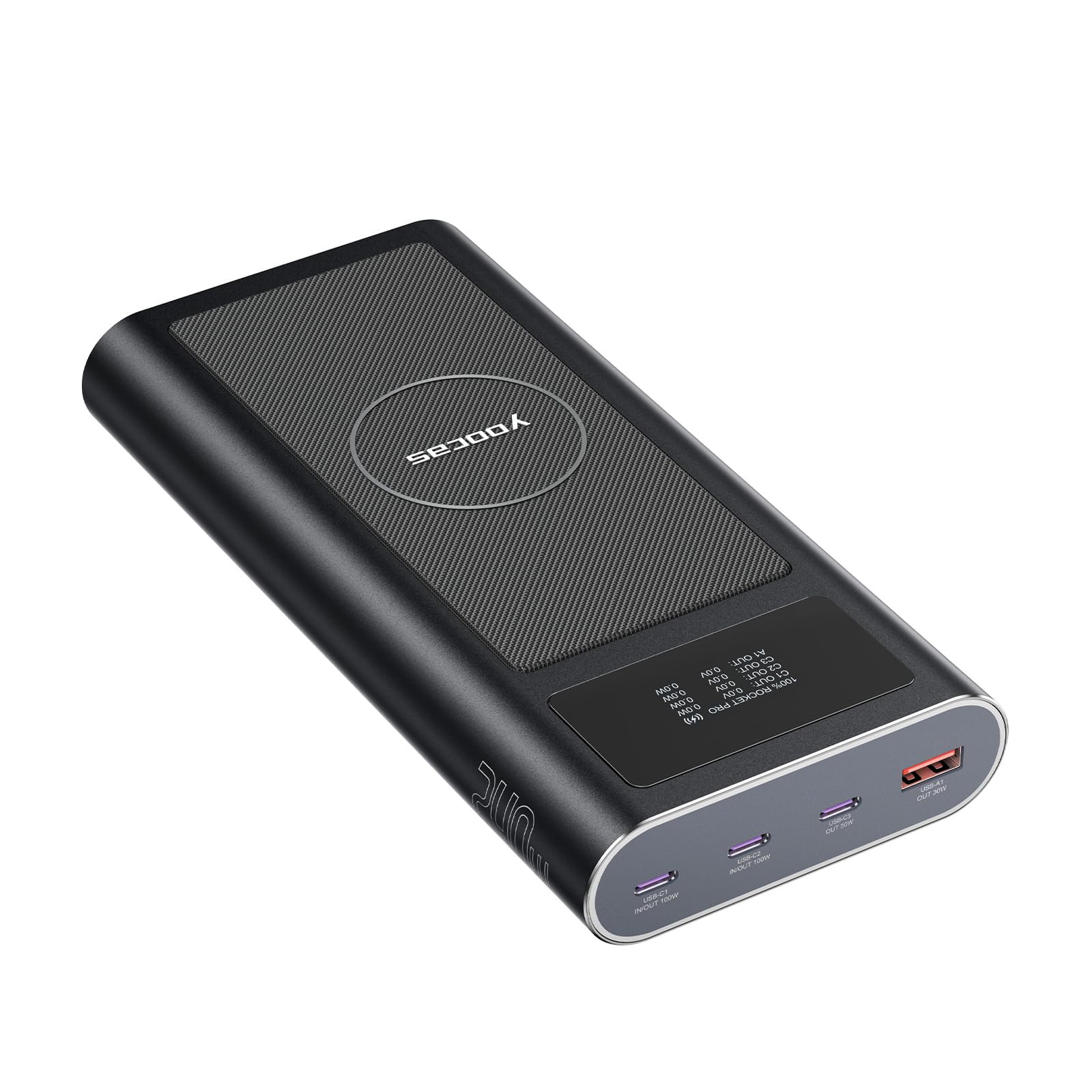 240W PD Power Bank 25000mAh Fast Charging Portable Charger Smart Device Support