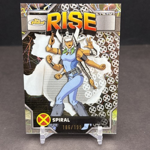 Spiral 2025 Topps Finest X-Men '97 Uncommon #62 Laser Refractor SP 186/199 AT1