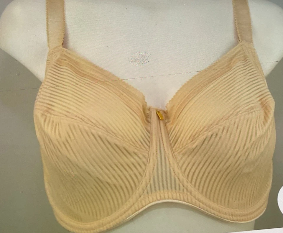 FANTASIE FL3091 RIBBED LACE 34D UW SIDE SUPPORT BRA PALE BLUSH - Image 4 of 4