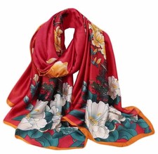 Pokeedioty Scarfs for Women Lightweight Head Scarf Fashion Large, P 009 Red