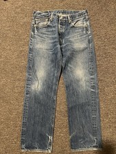 Levis 501 Jeans Mens 30x28 Blue Denim Pants Faded Button Fly Distress Y2K