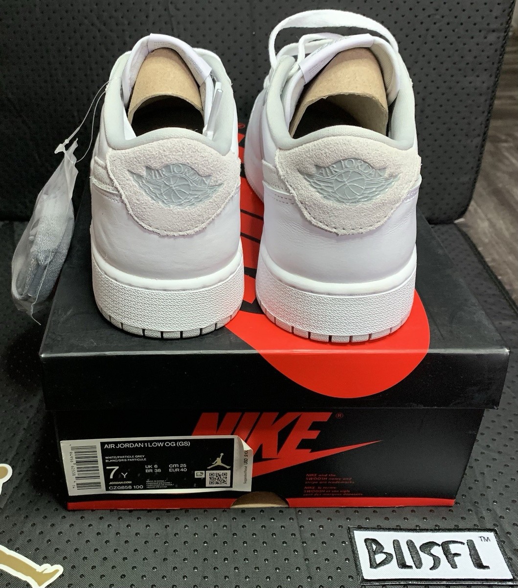 Size 7y - Jordan 1 Retro OG DS Low Neutral Grey | eBay