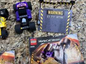 Lego Racers 8490 Desert Hopper & 8491 Ram Rod Pullback Complete Manuals No Box