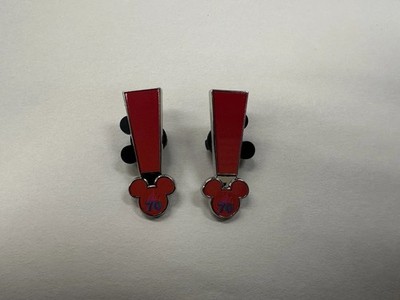DLR Red Exclamation Point Mark Disneyland 70th Anniversary Disney Pin