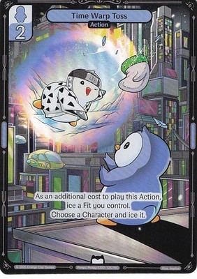 Vibes TCG  FOIL  Time Warp Toss  - Birb & Pengu Card # 125