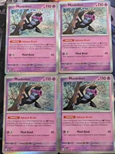4x Munkidori 095/167 x4 - Twilight Masquerade Holo Pokemon TCG - Playset