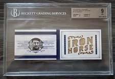 Lou Gehrig 2012 Panini National Treasures Legends Jumbo Nickname Booklet #2/4 