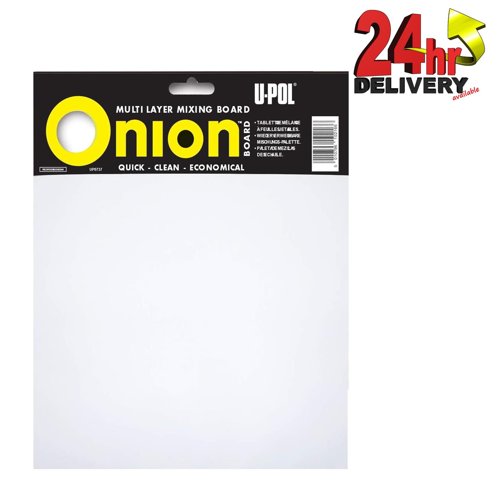 U-POL ONION BOARD - CAR BODY FILLER MIXING BOARD UPOL 100 SHEETS