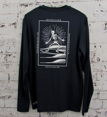 Quiksilver Eclipse Men s QSM15LS107 Navy Long Sleeve UPF50 Quick Dry T Shirt M.