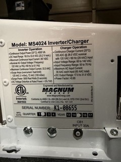 Magnum Energy MS4024 4000W 24V Pure Sine Wave Inverter Charger
