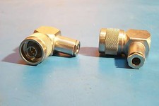 1 LOT OF 2 RIGHT ANGLE N MALE TO OPEN FEMALE ADAPTER