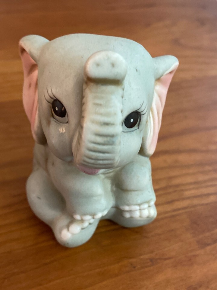Vintage Homco Home Interiors Elephant Baby Figurine 1400 Original eBay