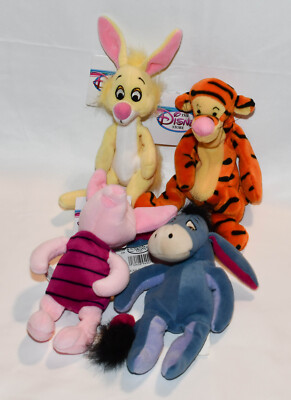 NEW! Vintage 90s - Disney Store Bean Plush - Tiger - Rabit