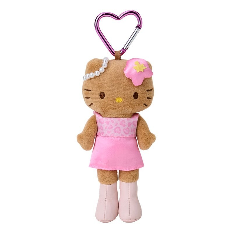 Hello kitty 90s Style up mascot keychain Suntan × Pink Leopard | eBay