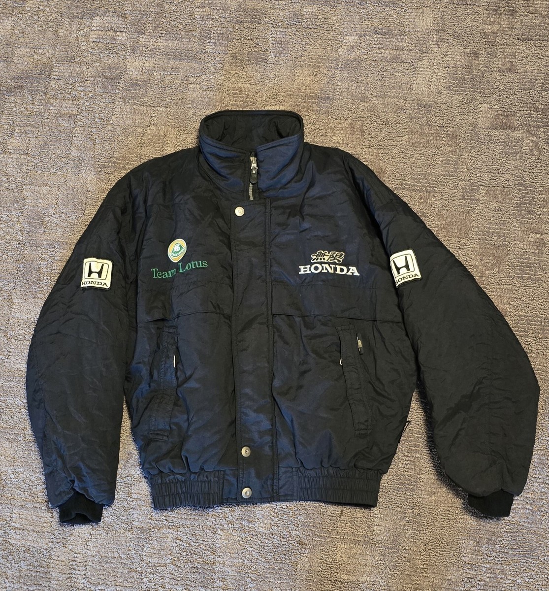 Vintage Honda Mugen x Team Lotus Mobil 1 Bomber Jacket | eBay Vintage Honda Mugen x Team Lotus Mobil 1 Bomber Jacket | eBay