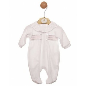 frill collar baby grow