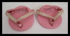 Build A Bear Workshop Pink Glitter Flip Flops Sandals