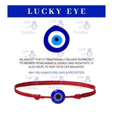Lucky Evil Eye Talisman Protection Bracelet Red String Kabbalah Gift Men Women 