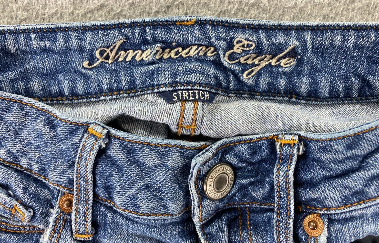 American Eagle Distressed Patch Skinny Jeans Wome… - image 2