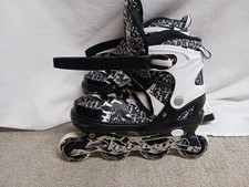 Kuxuan Adjustable Inline Skates with Full Light Up Wheels Youth Size 3Y-6Y